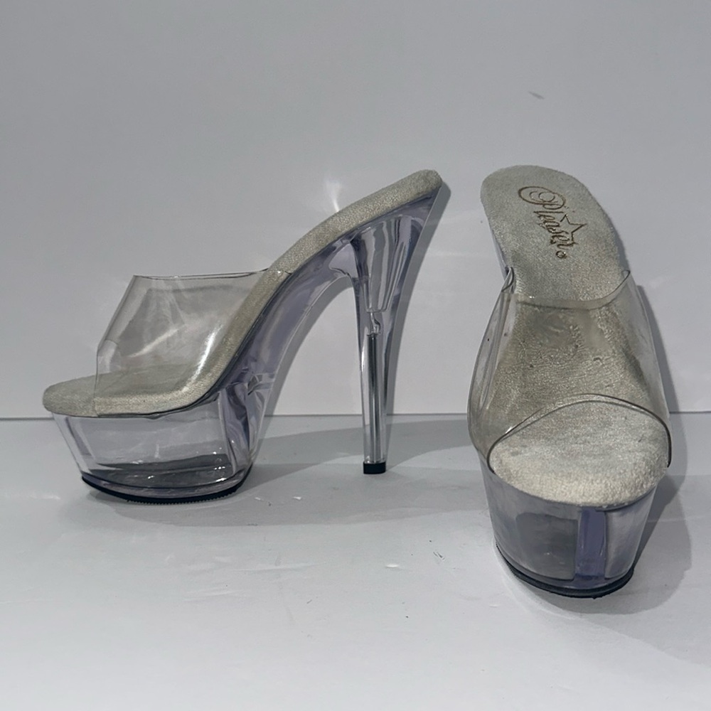Pleaser platform heels clear